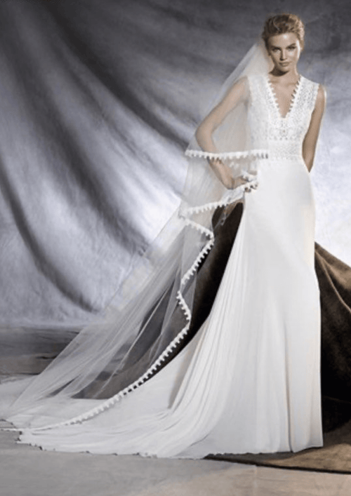 WEISSES OROBA-HOCHZEITSKLEID