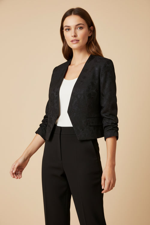 BLAZER TEXTURÉ NOIR
