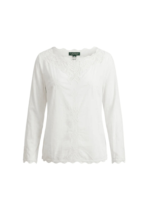 WHITE FLORAL BLOUSE