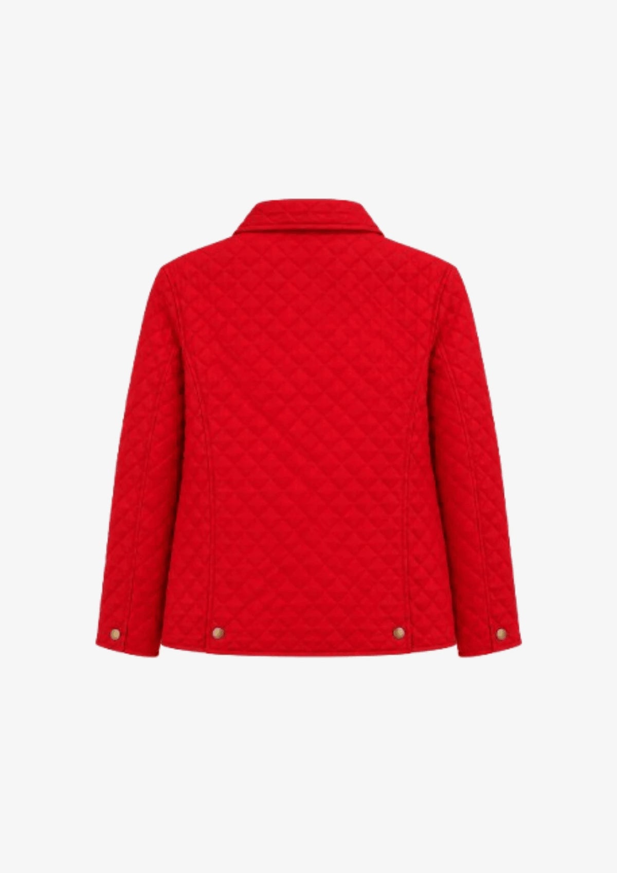 RED QUILTED JACKET
