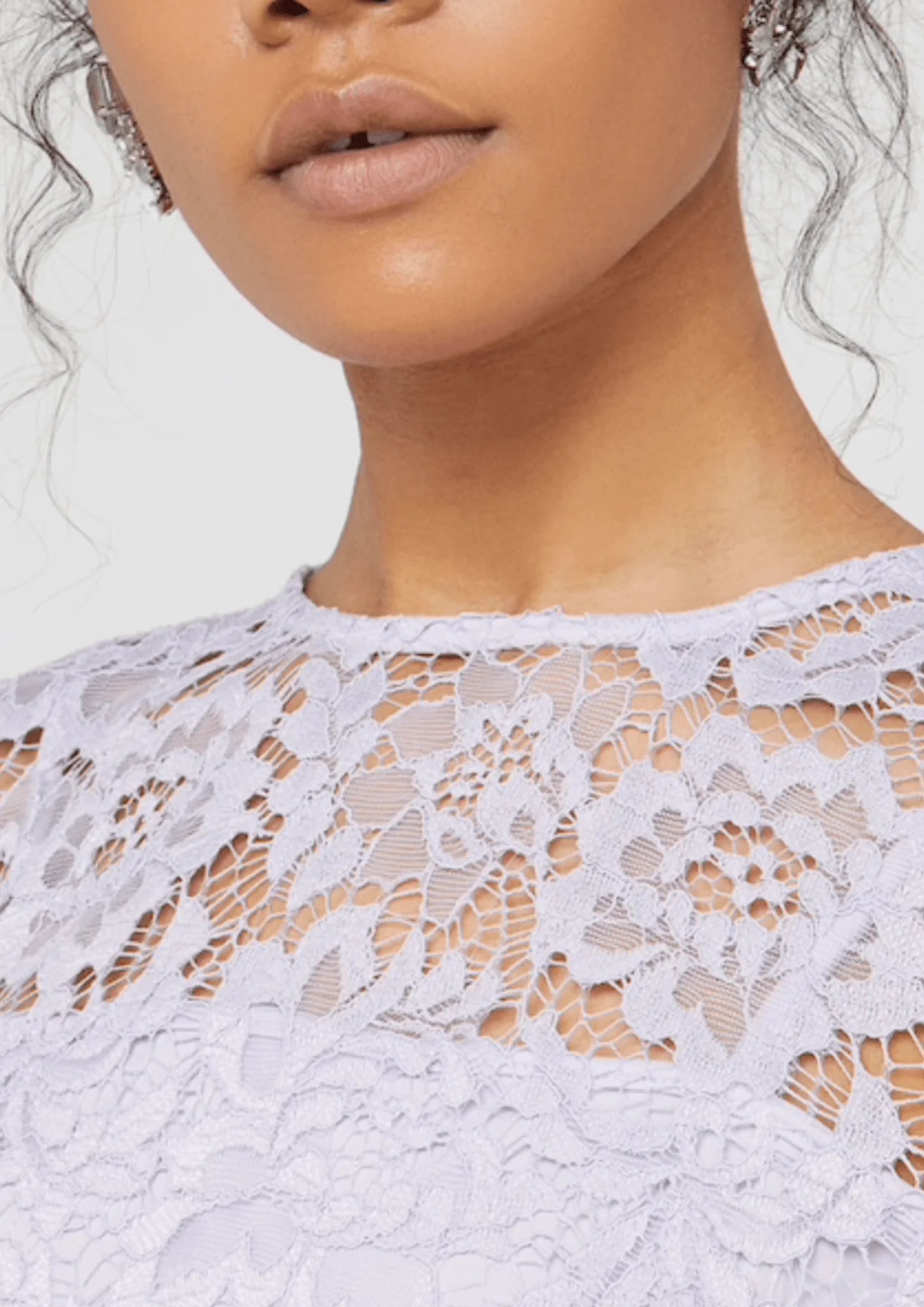 LILA MIDI LACE DRESS