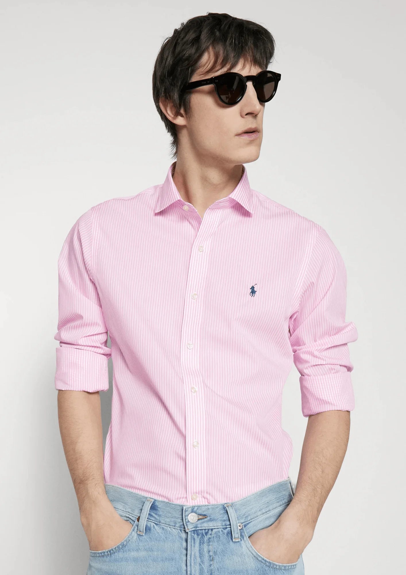 PINK STRIPED SHIRT