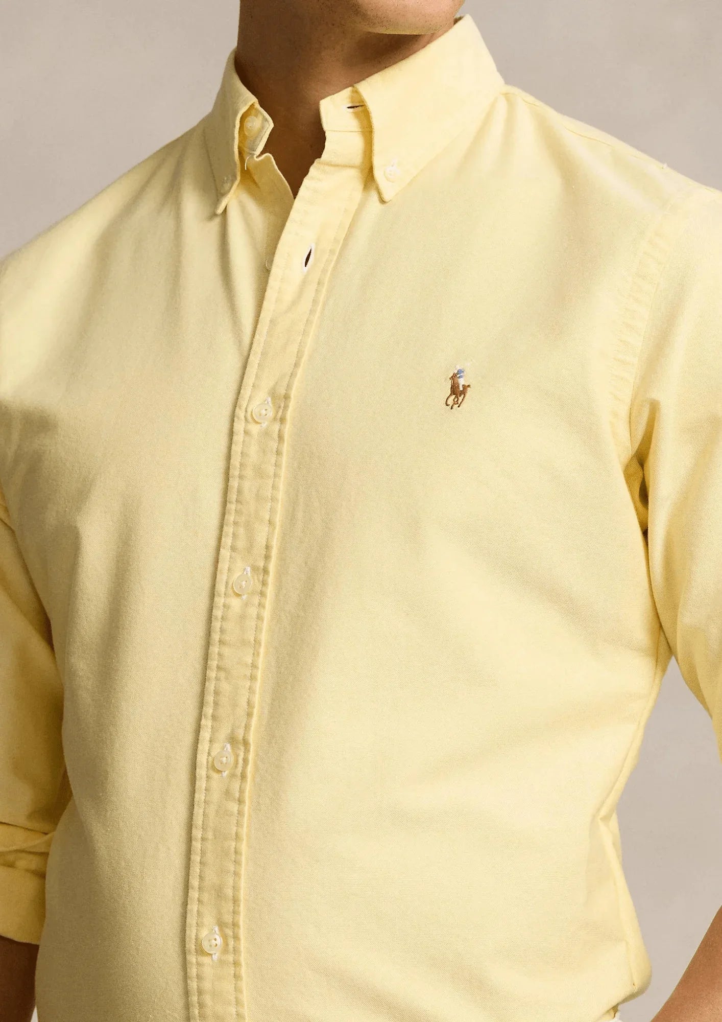 Chemise personnalisée jaune