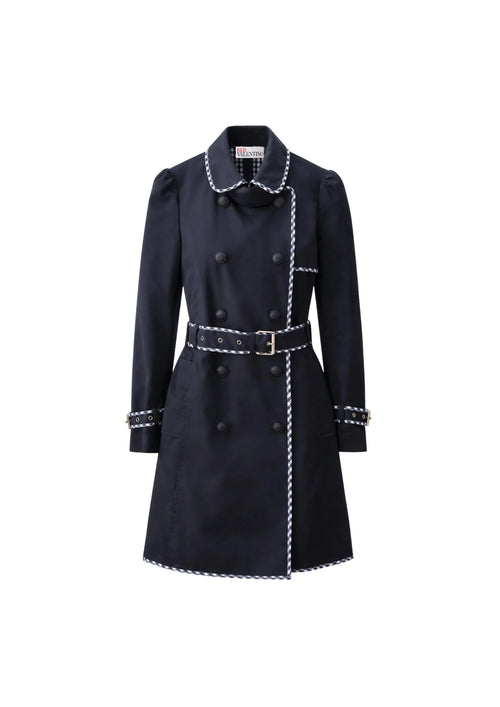 NAVY BLUE TRENCH-COAT