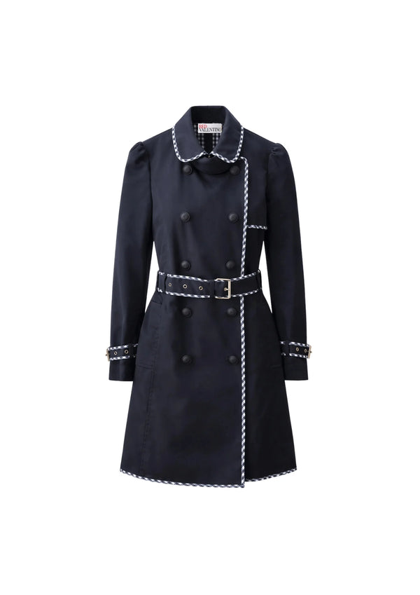 NAVY BLUE TRENCH-COAT
