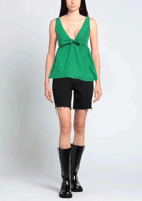 HAUT PÉPLUM VERT