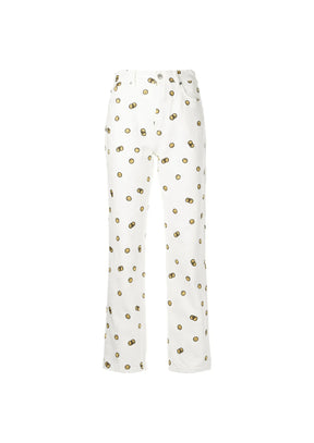 WHITE MIXED EMOTIONS JEANS