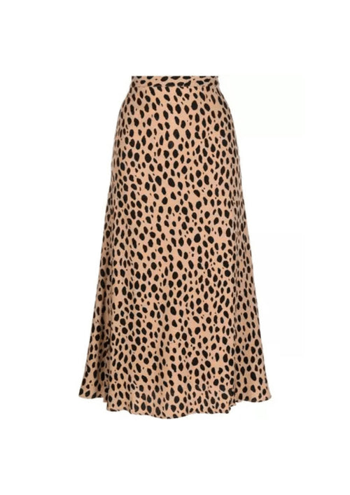 LEOPARD BEA MIDI SKIRT