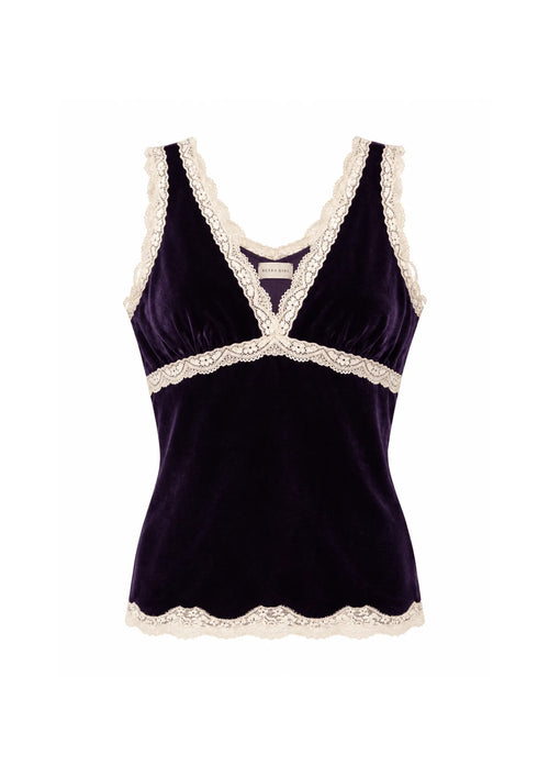 PURPLE VELVET TOP