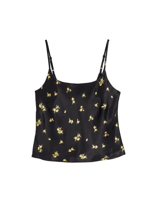 BLACK FLORAL TOP