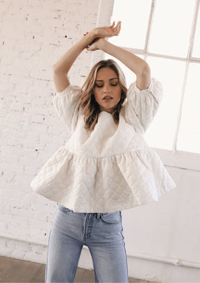 LE DANIEL WHITE TOP