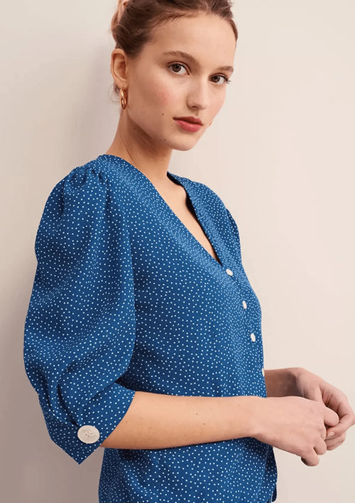 BLUE DALIDA BLOUSE