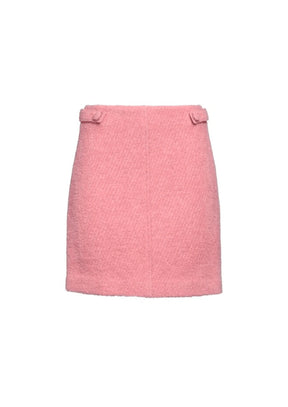 JUPE EN TWEED ROSE MARINE