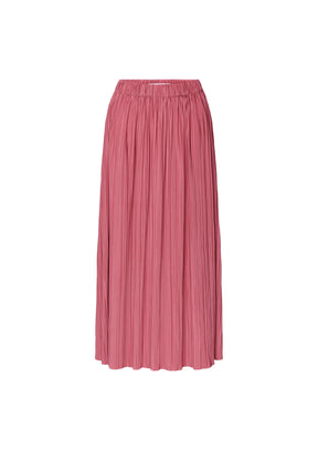 PINK UMA PLEATED MIDI SKIRT