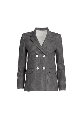 GREY STRIPED BLAZER JACKET