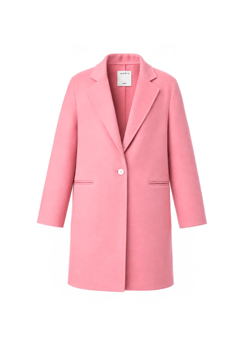 PINK WOOL LIGHT COAT