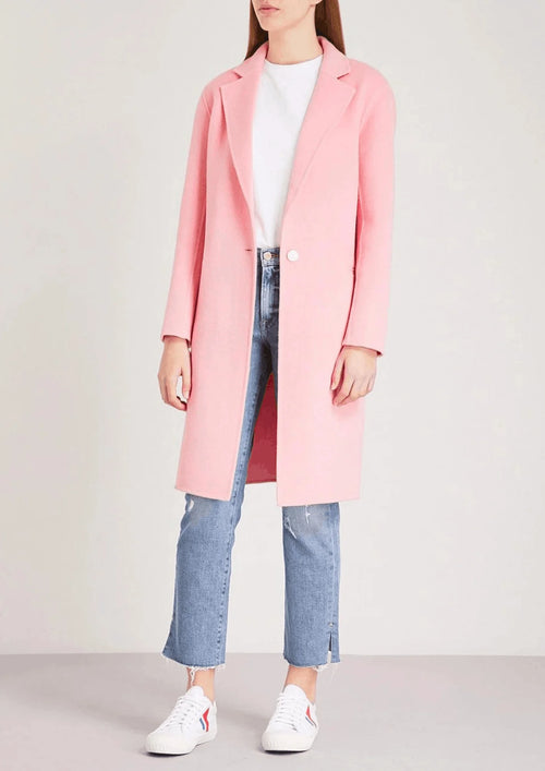 PINK WOOL LIGHT COAT