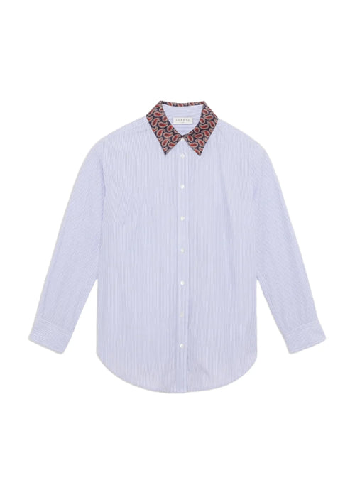 Chemise à rayures bleues