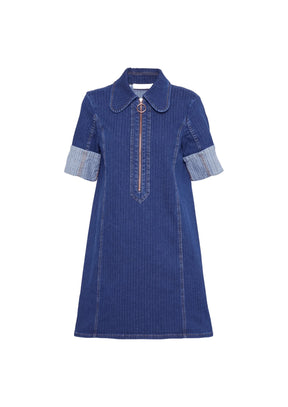 MINI-ROBE EN JEAN BLEU