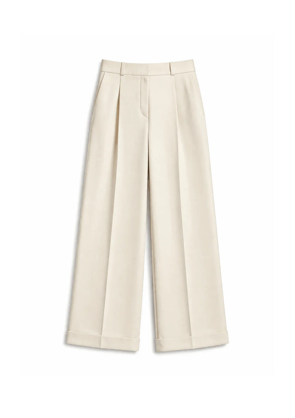 MILK BEIGE LARGE TROUSERS