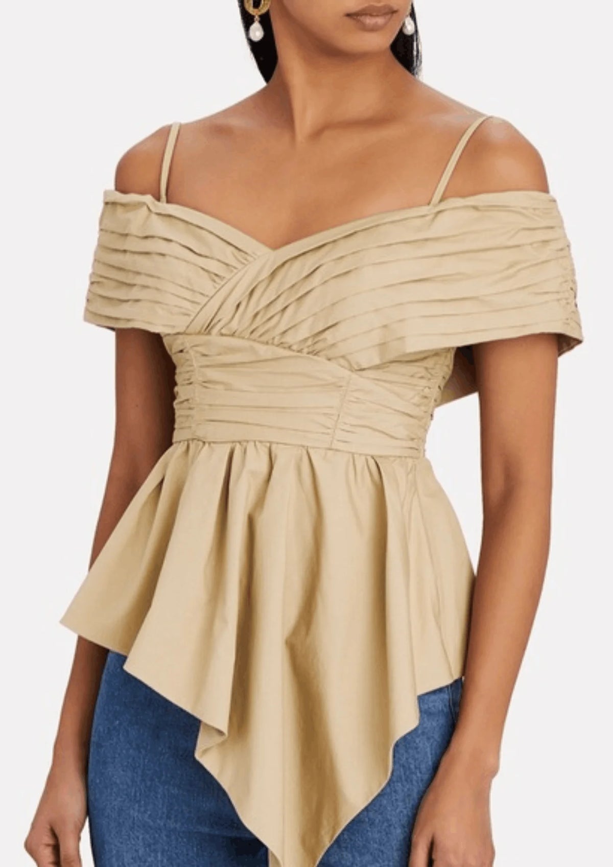 OFF-SHOULDER ASYMMETRIC TOP