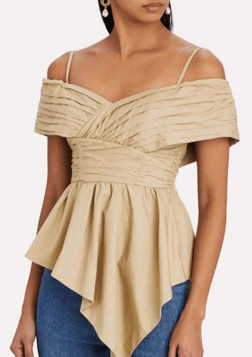 OFF-SHOULDER ASYMMETRIC TOP