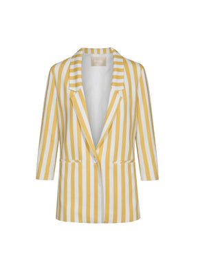 YELLOW STRIPED BLAZER