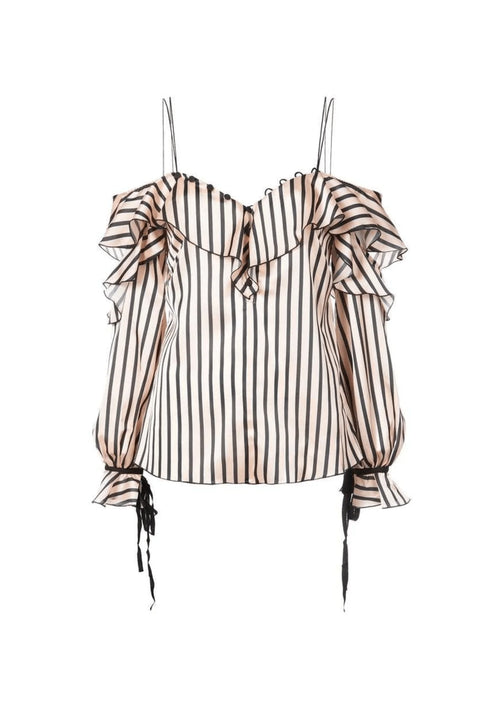 STRIPED OFF THE SHOULDER TOP