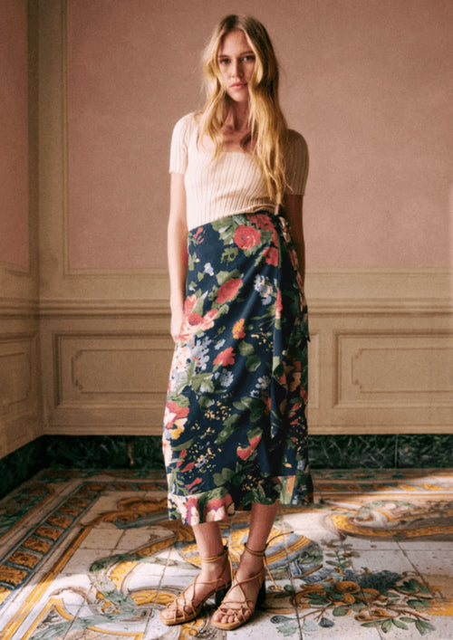 MELAINE FLORAL SKIRT