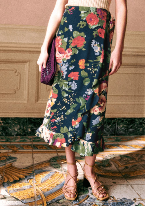 MELAINE FLORAL SKIRT