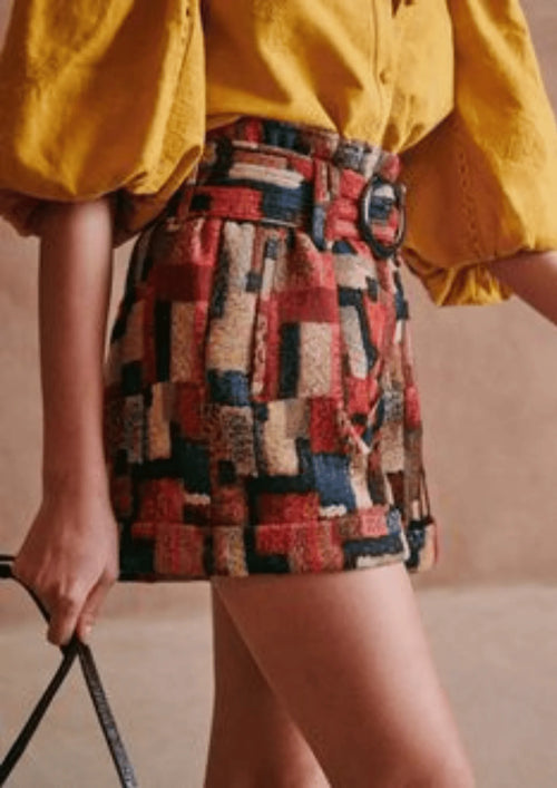 MULTICOLORED ROMAN SHORTS