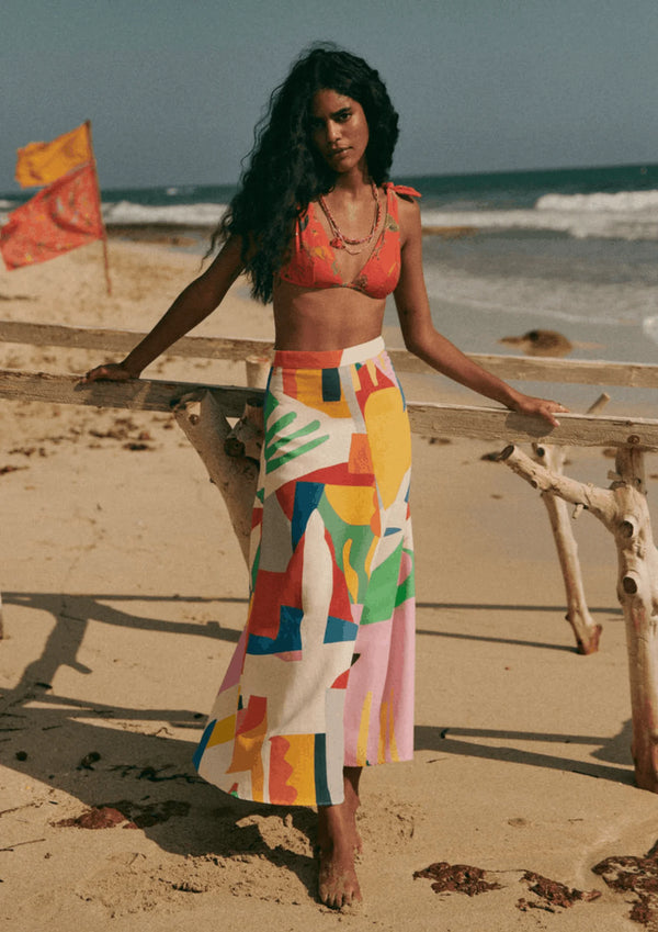 MULTICOLORED LOUELLA SKIRT