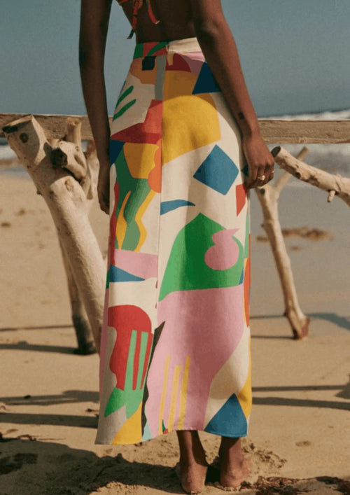 MULTICOLORED LOUELLA SKIRT