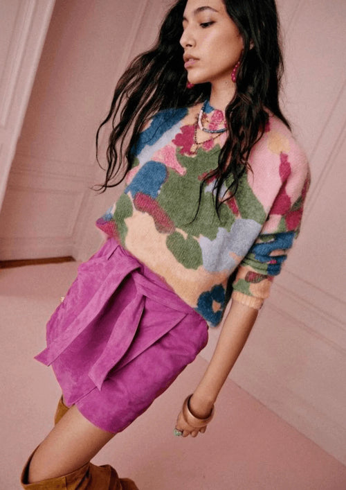 PINK LEANDRA MINI SKIRT