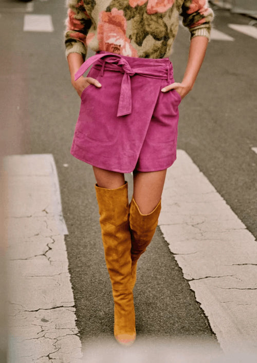 PINK LEANDRA MINI SKIRT