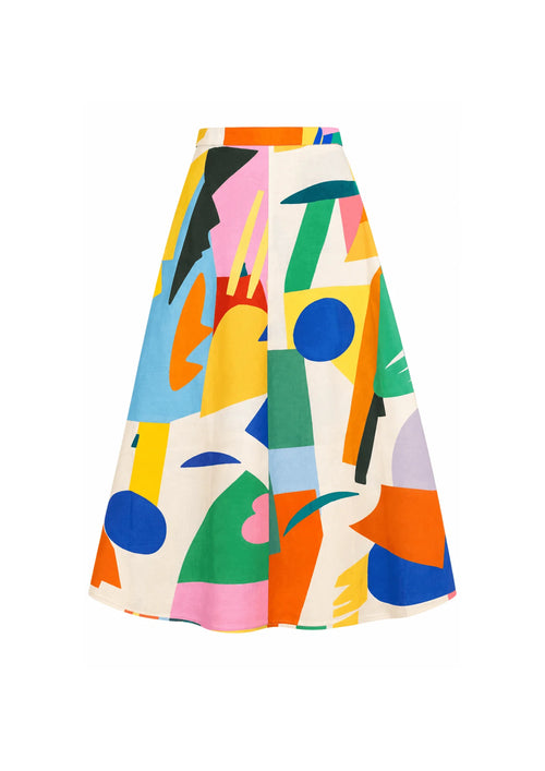 MULTICOLORED LOUELLA SKIRT