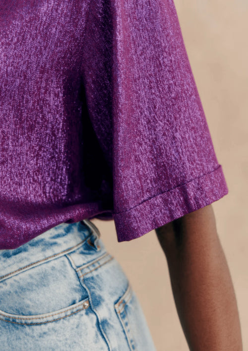 PURPLE TIBERIO BLOUSE