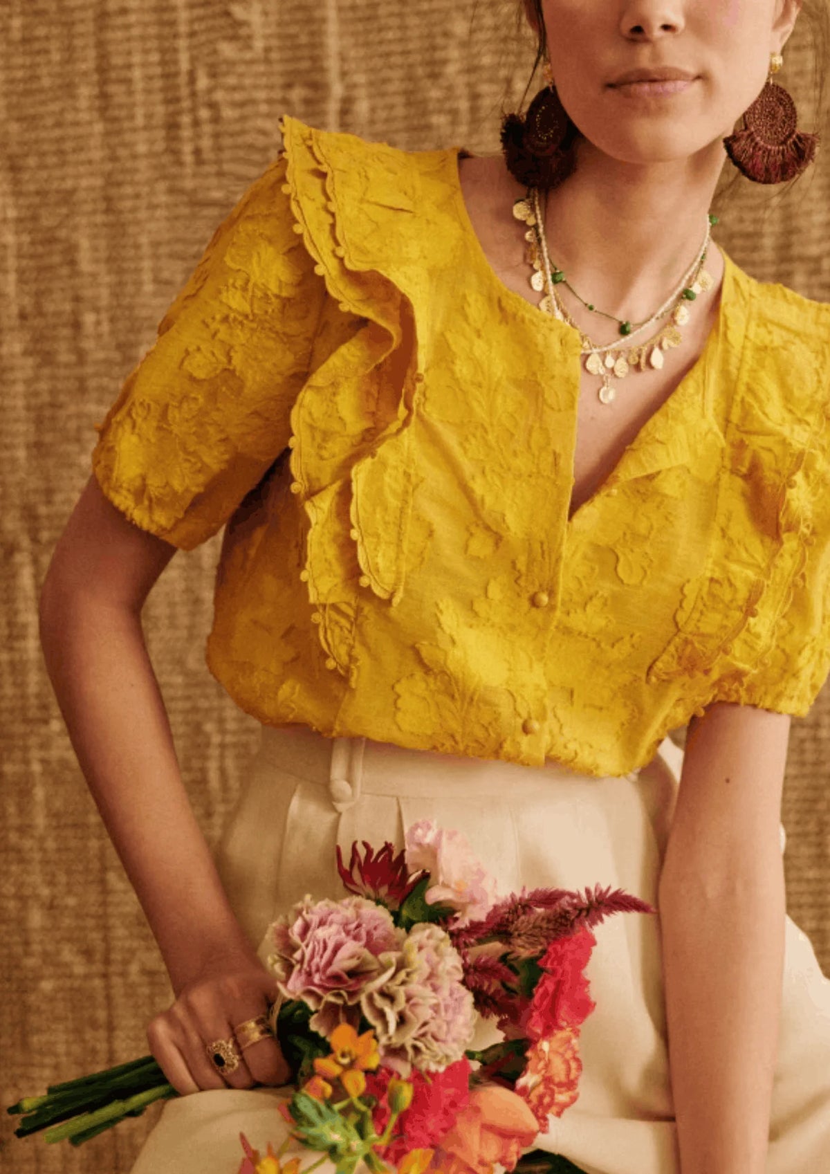 YELLOW JORDANNA BLOUSE
