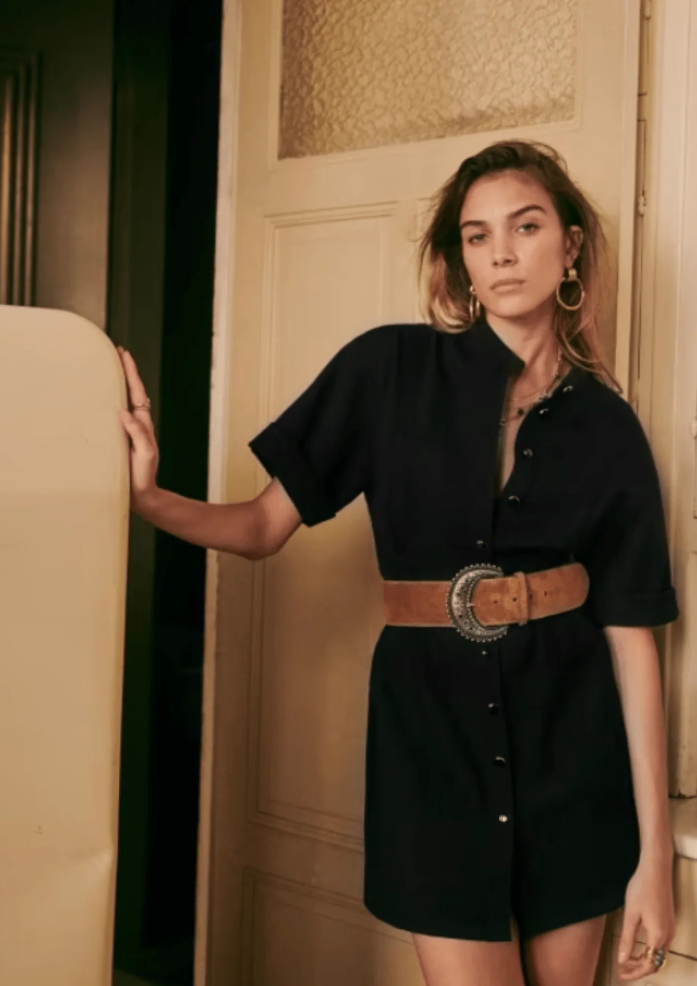 BLACK PAULETTE DRESS – codressing - Main Image