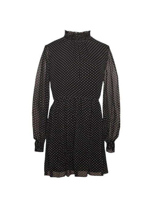 BLACK OLIVIA POLKA-DOT DRESS