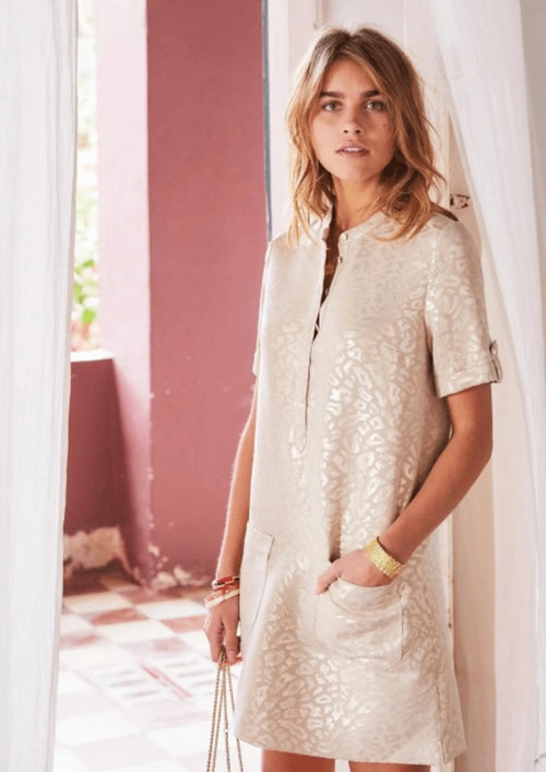 ZOÉ LEOPARD PRINTED DRESS
