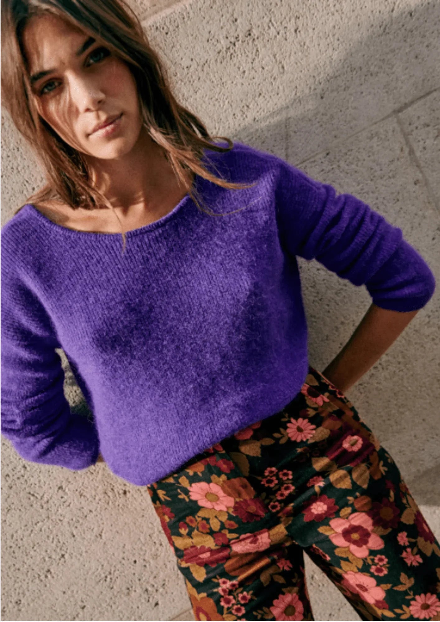 PURPLE GASPARD CARDIGAN