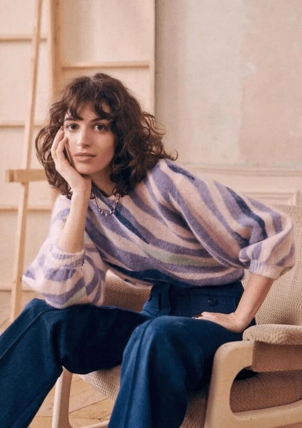 Pastell -Zebra -Jumper