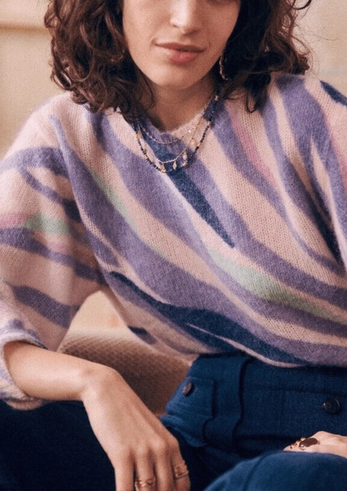 Pastell -Zebra -Jumper