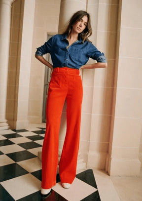 ORANGE CHUCK TROUSERS