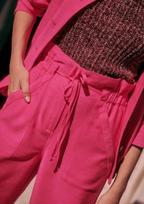 Fuchsia Jacques Leinenhose