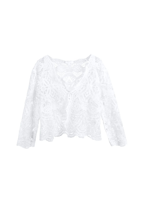 Chemisier Guipure blanc