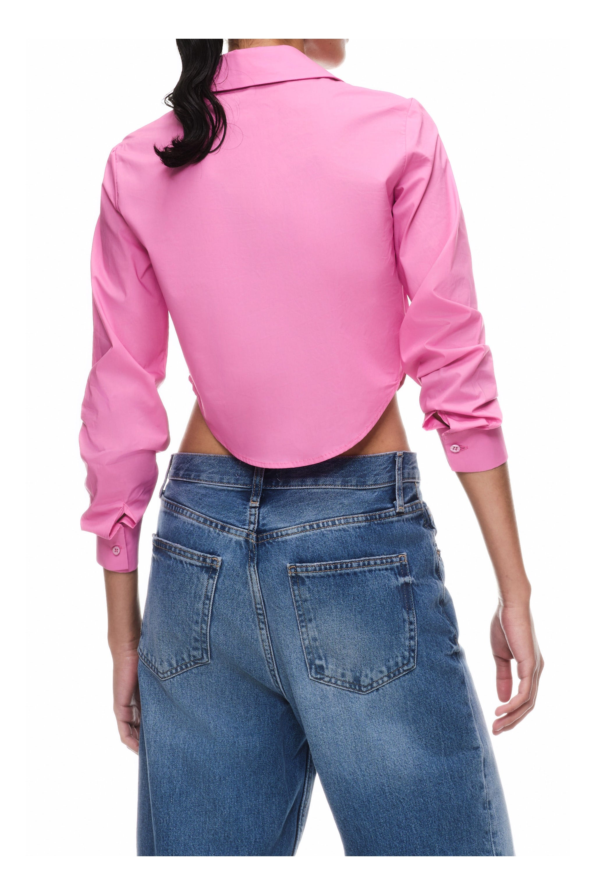Short Cotton Shirt Pink