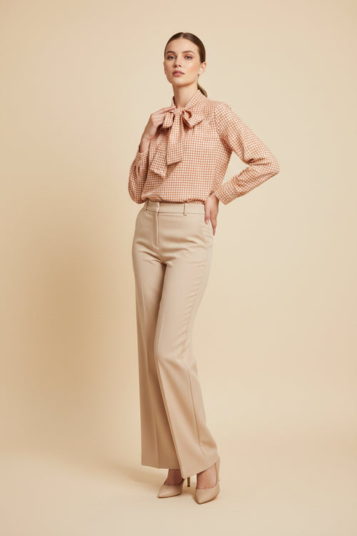 ORANGE VICHY BLOUSE