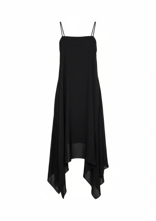 FOLLOW ME BLACK MIDI DRESS